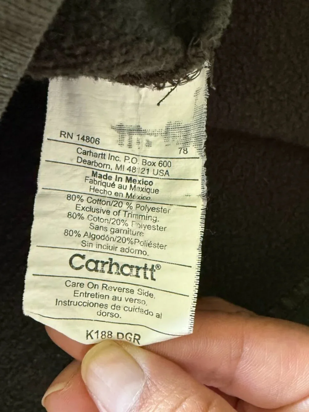 Carhartt Citizen Scientist Graphic Quarter Zip Sweatshirt Large L Green K188